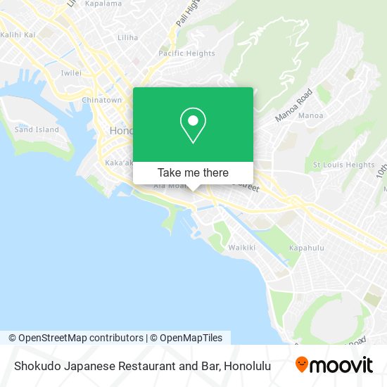 Shokudo Japanese Restaurant and Bar map