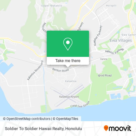 Soldier To Soldier Hawaii Realty map