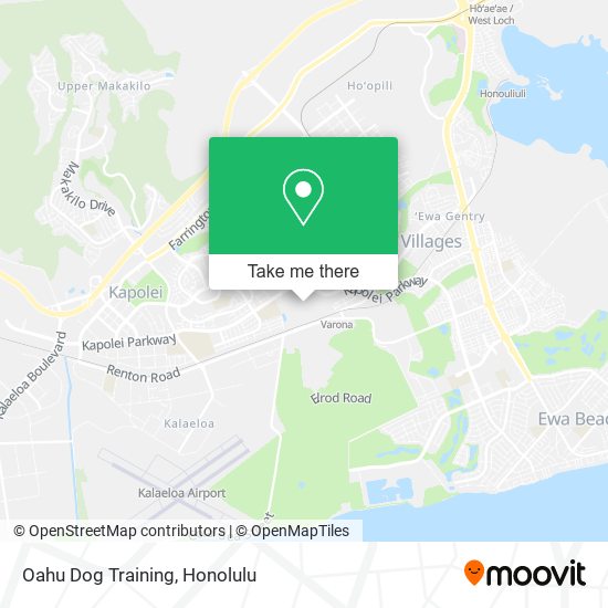 Mapa de Oahu Dog Training