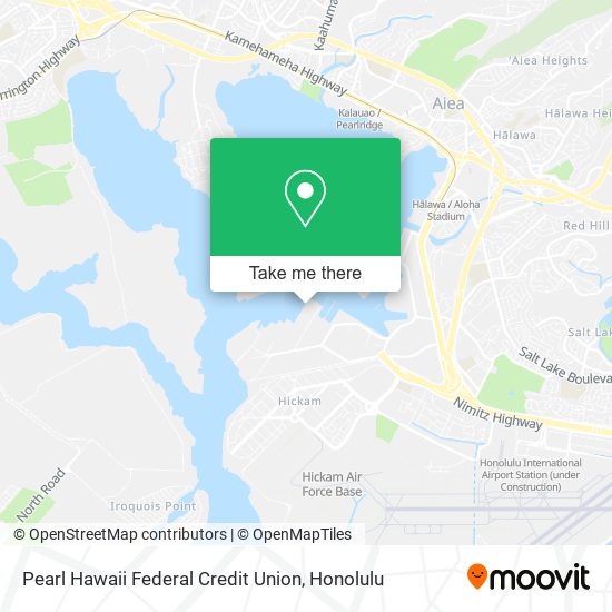 Pearl Hawaii Federal Credit Union map