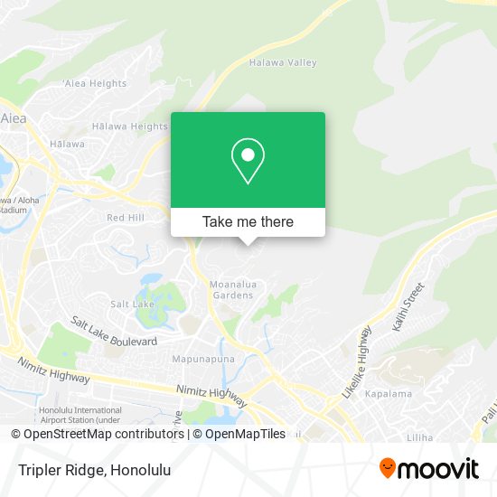 Tripler Ridge map