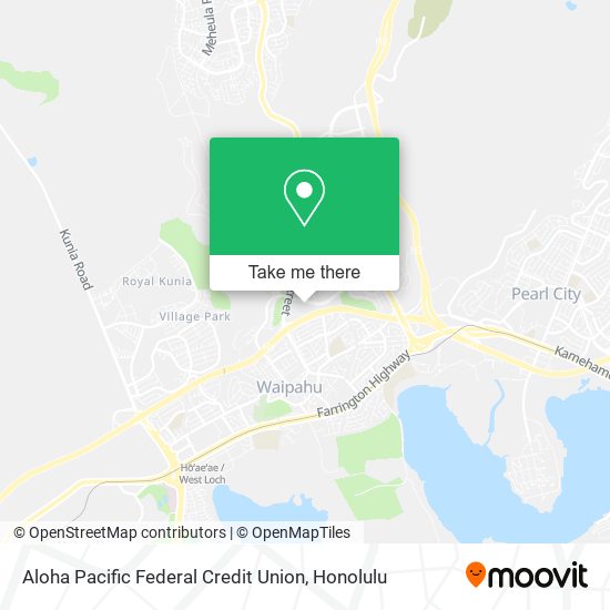 Aloha Pacific Federal Credit Union map