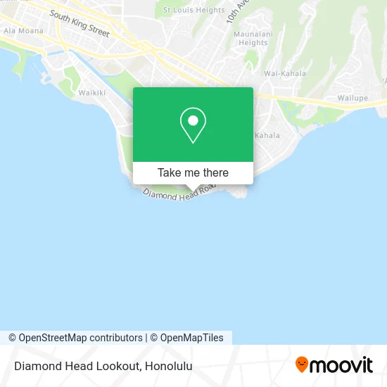 Diamond Head Lookout map