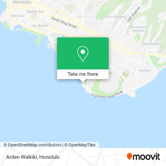 Arden Waikiki map