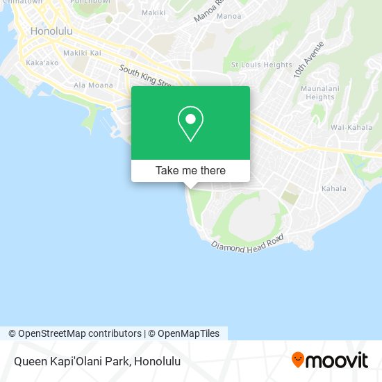 Mapa de Queen Kapi'Olani Park