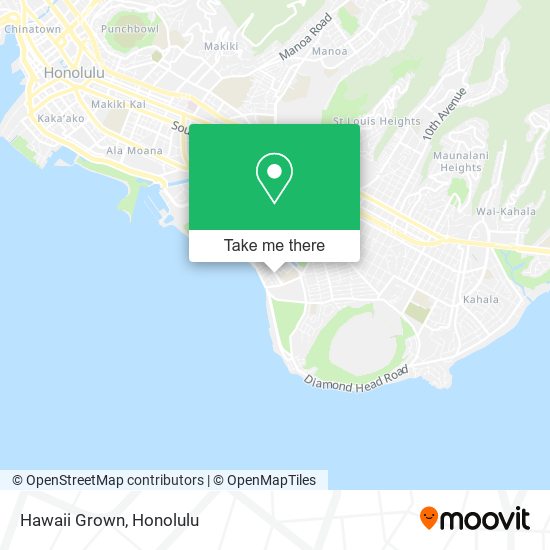 Hawaii Grown map