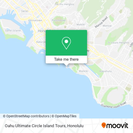 Oahu Ultimate Circle Island Tours map