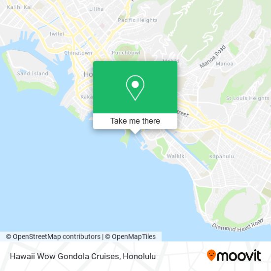Hawaii Wow Gondola Cruises map