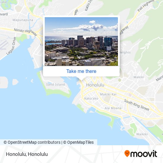 Honolulu map