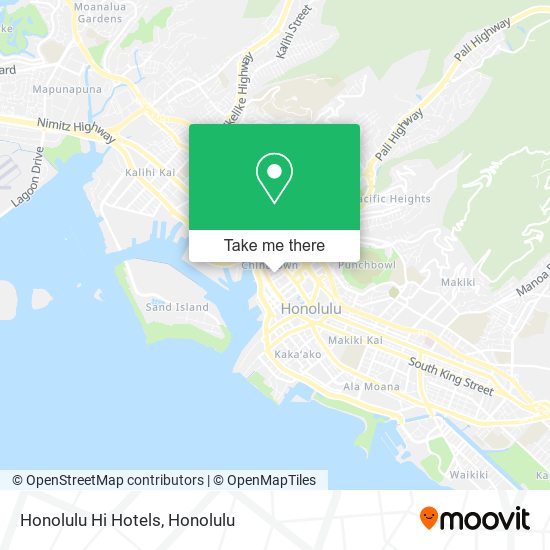 Honolulu Hi Hotels map