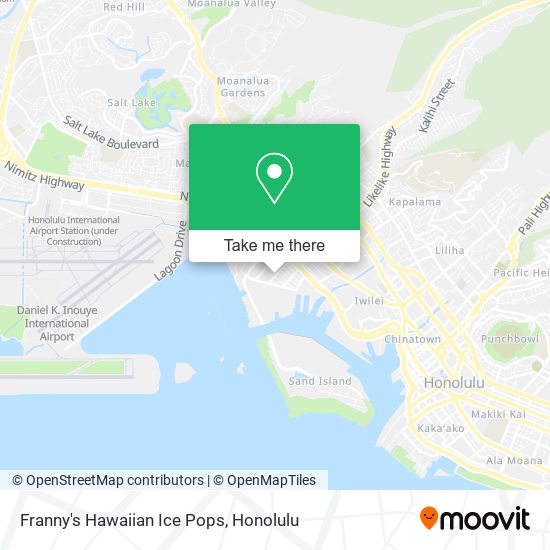 Franny's Hawaiian Ice Pops map