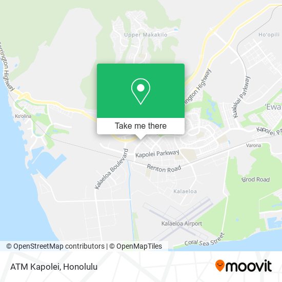 Mapa de ATM Kapolei