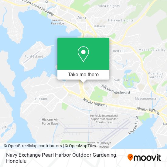 Mapa de Navy Exchange Pearl Harbor Outdoor Gardening