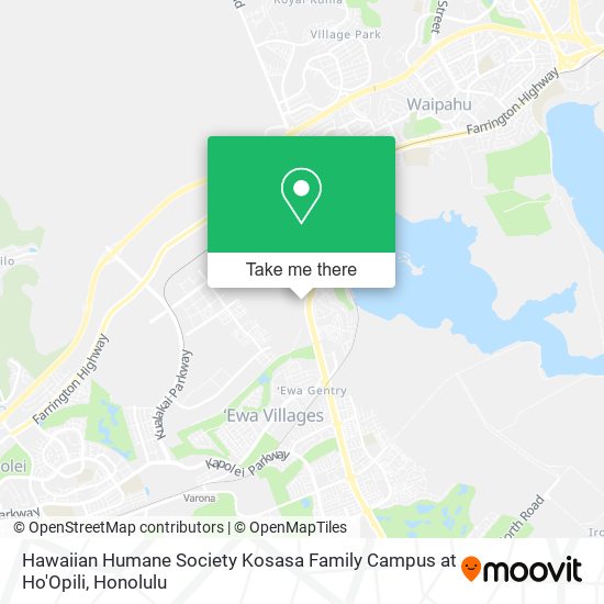 Mapa de Hawaiian Humane Society Kosasa Family Campus at Ho'Opili