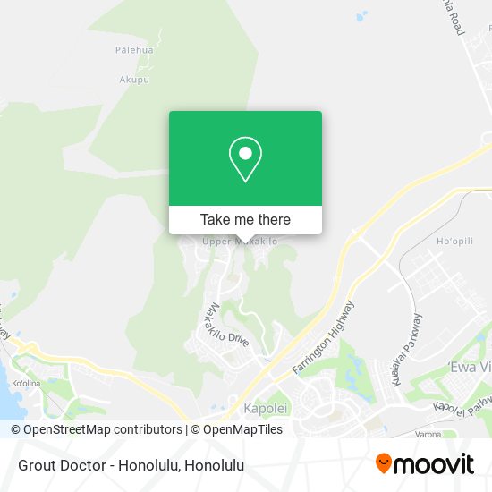 Grout Doctor - Honolulu map