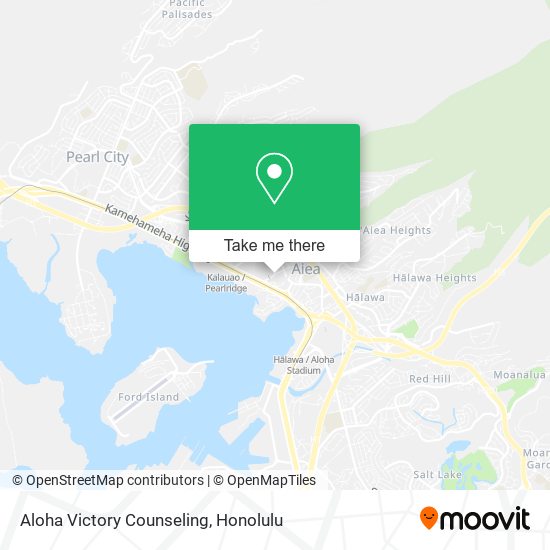 Aloha Victory Counseling map