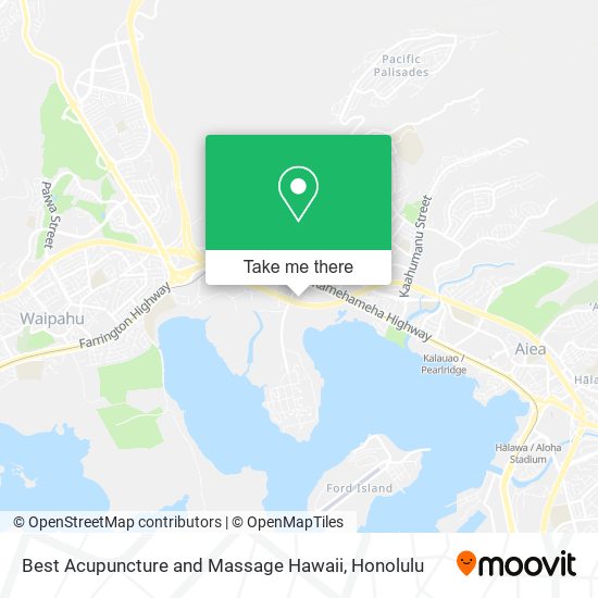 Best Acupuncture and Massage Hawaii map