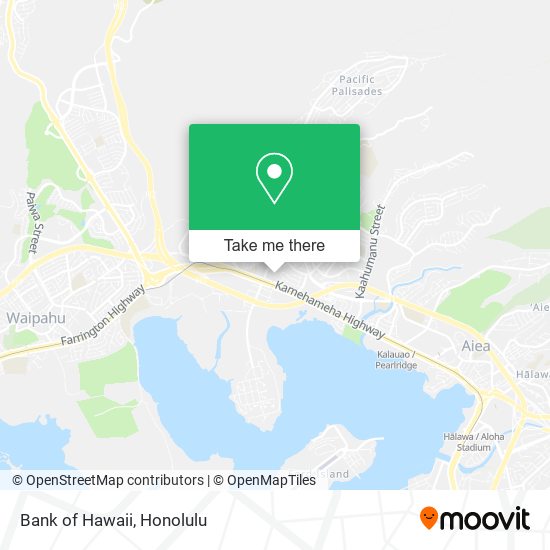 Bank of Hawaii map