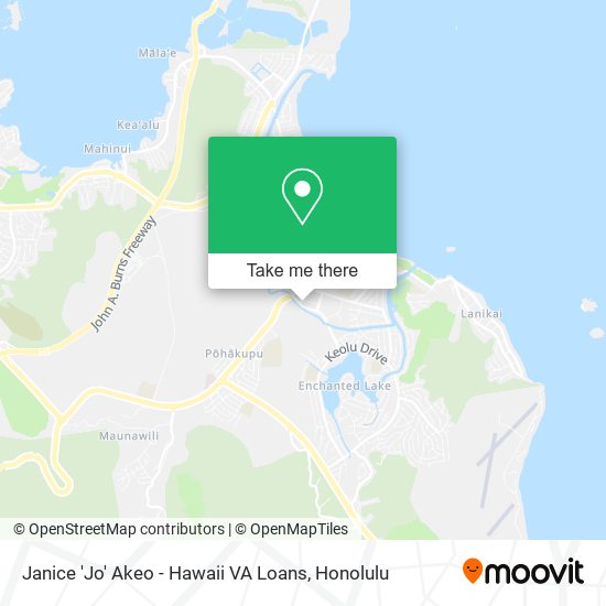 Mapa de Janice 'Jo' Akeo - Hawaii VA Loans