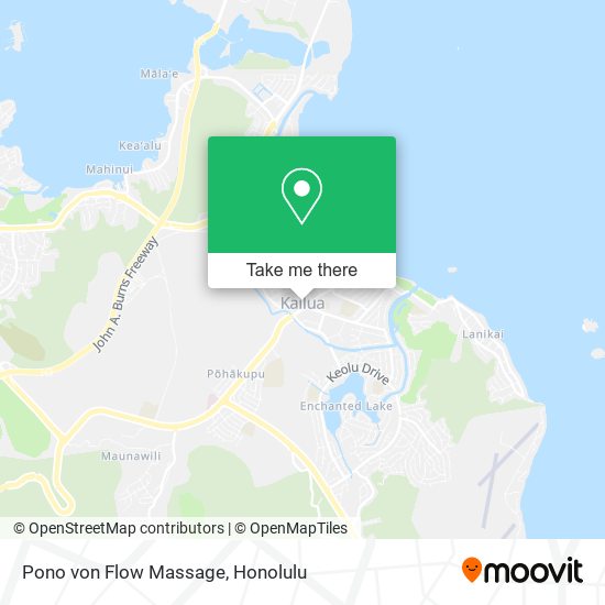 Pono von Flow Massage map