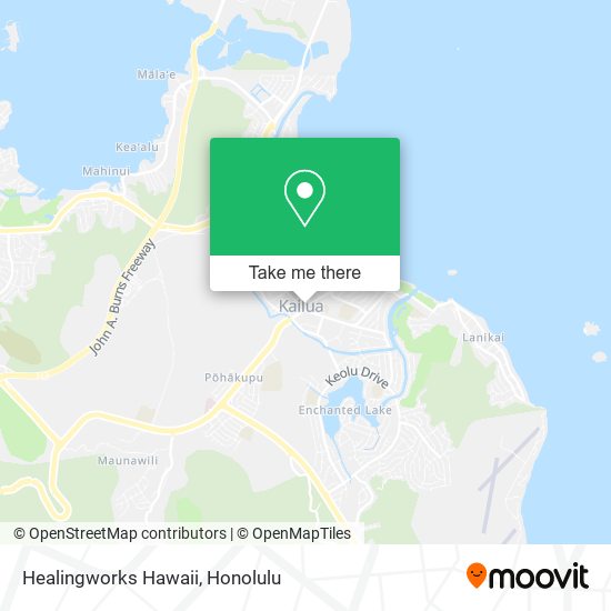 Healingworks Hawaii map