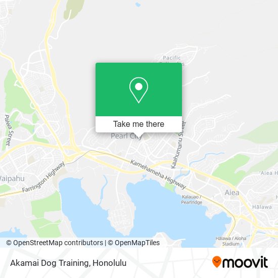 Akamai Dog Training map