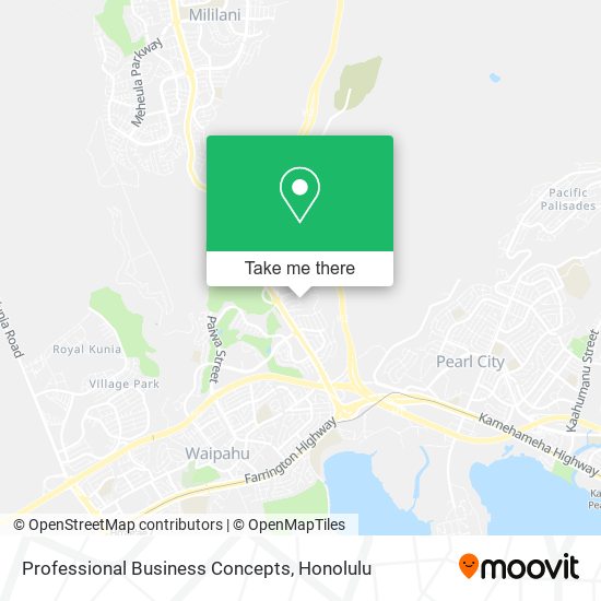 Professional Business Concepts map