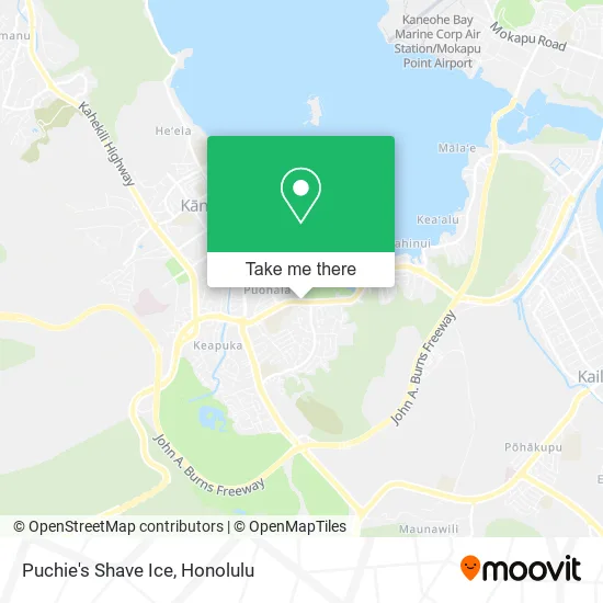 Puchie's Shave Ice map