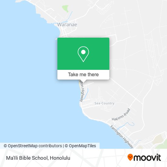 Mapa de Ma'Ili Bible School