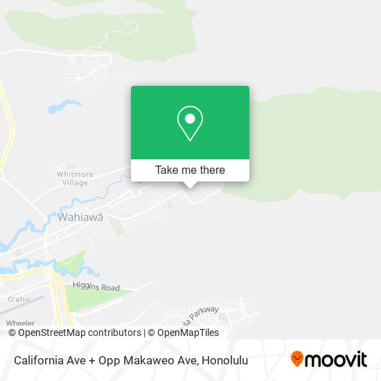 California Ave + Opp Makaweo Ave map