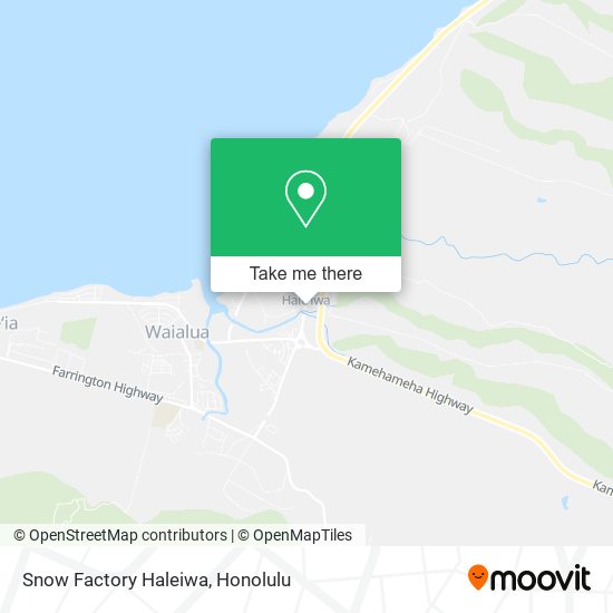 Snow Factory Haleiwa map
