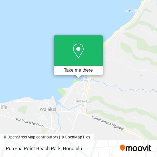 Pua'Ena Point Beach Park map