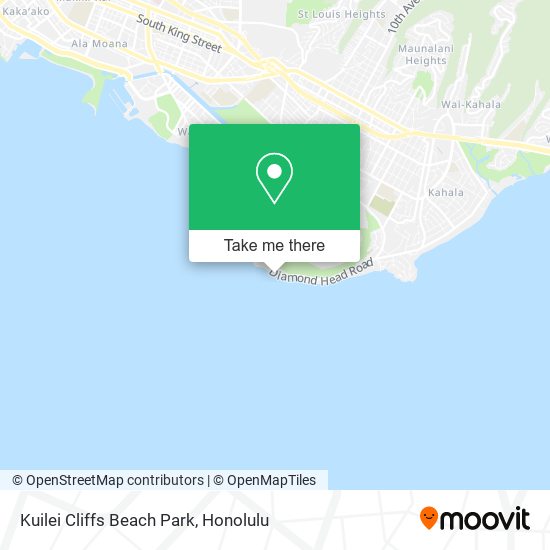 Kuilei Cliffs Beach Park map