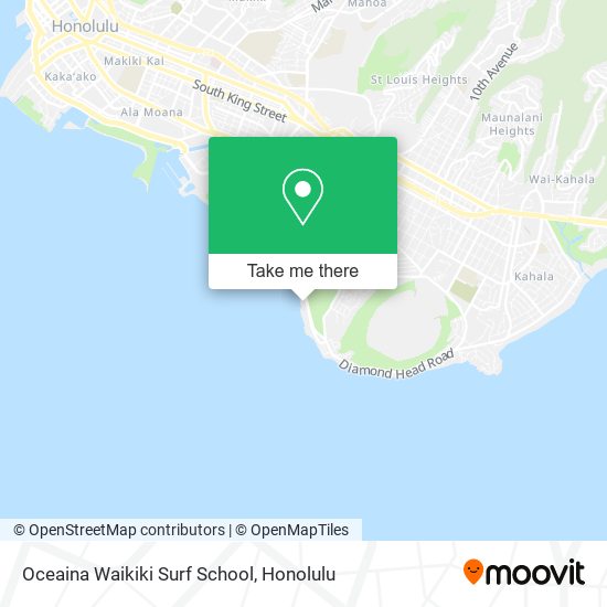 Mapa de Oceaina Waikiki Surf School