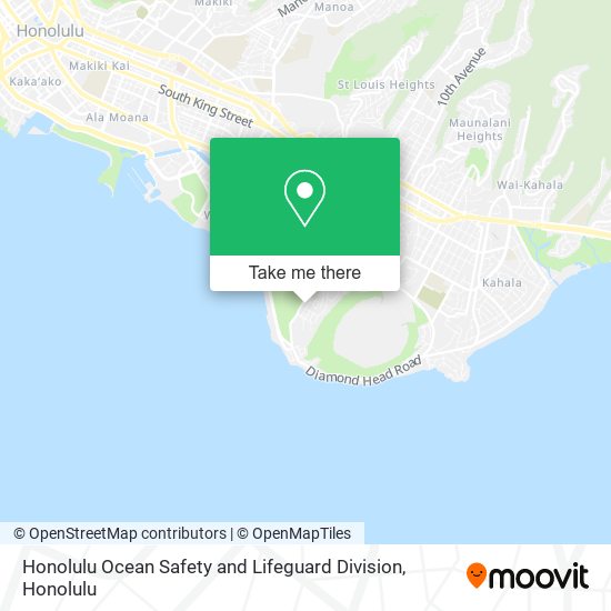 Mapa de Honolulu Ocean Safety and Lifeguard Division