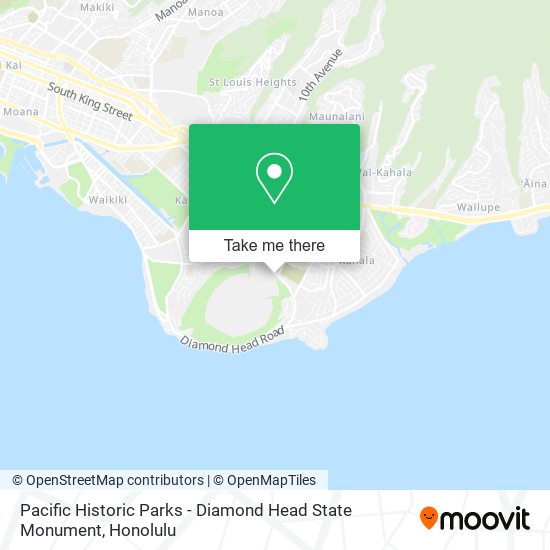 Mapa de Pacific Historic Parks - Diamond Head State Monument