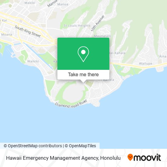 Mapa de Hawaii Emergency Management Agency