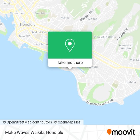 Mapa de Make Waves Waikiki
