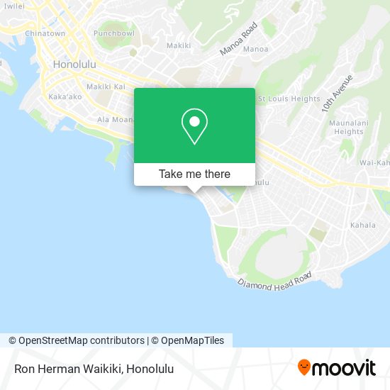 Ron Herman Waikiki map