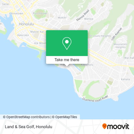 Mapa de Land & Sea Golf