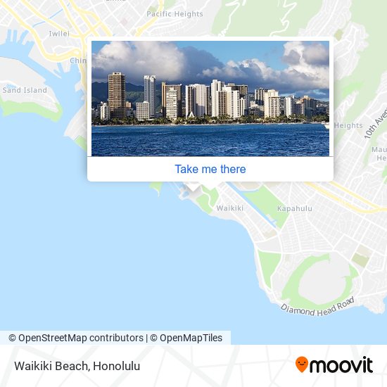 Mapa de Waikiki Beach