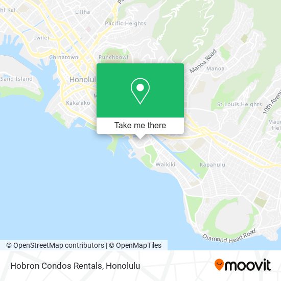 Hobron Condos Rentals map