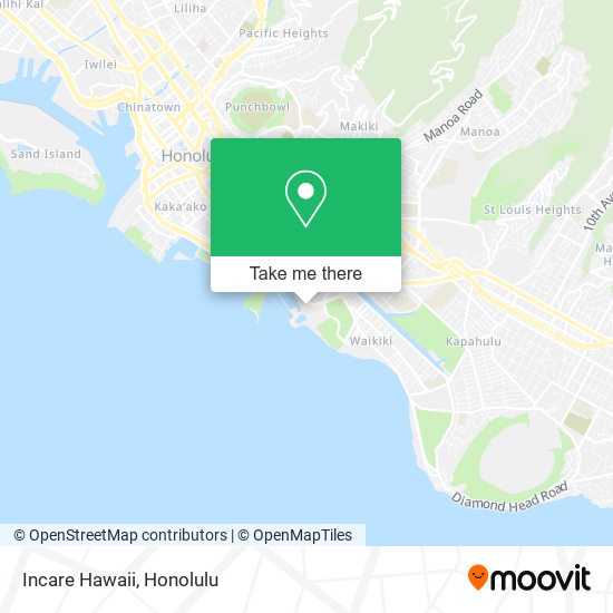 Incare Hawaii map