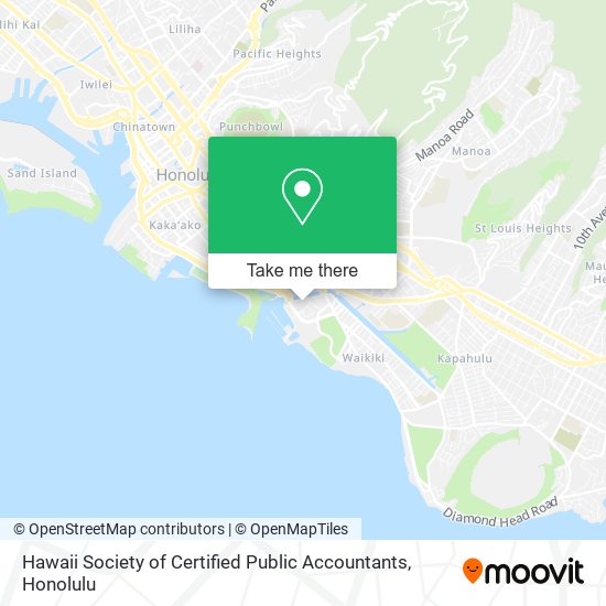 Hawaii Society of Certified Public Accountants map