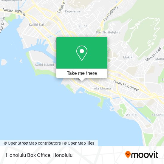 Mapa de Honolulu Box Office