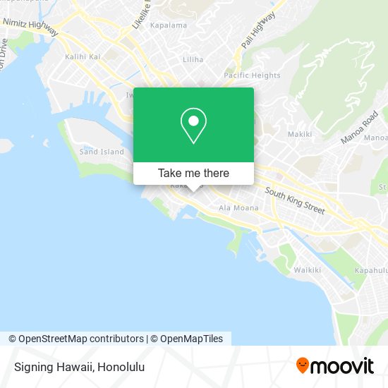 Mapa de Signing Hawaii