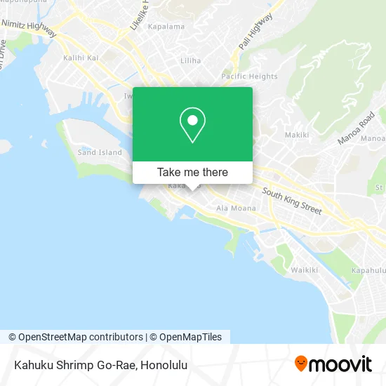 Kahuku Shrimp Go-Rae map