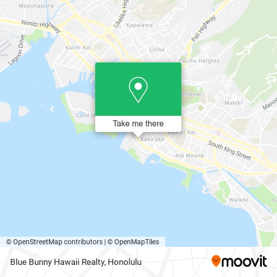 Mapa de Blue Bunny Hawaii Realty