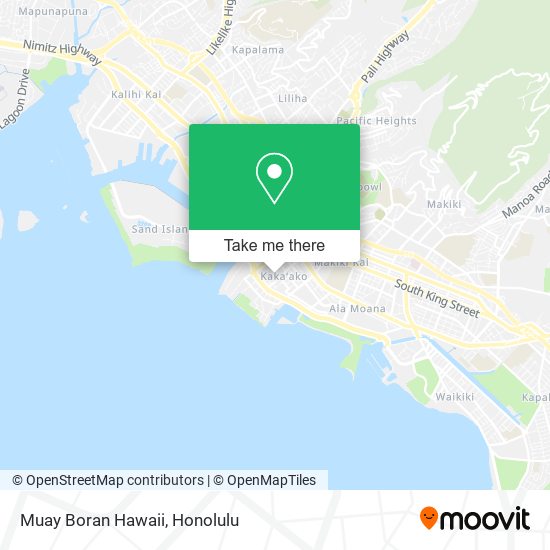 Muay Boran Hawaii map