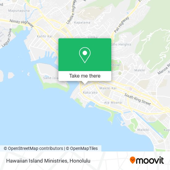 Mapa de Hawaiian Island Ministries